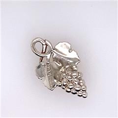 James Avery Retired Grape on a Vine Sterling Silver Charm